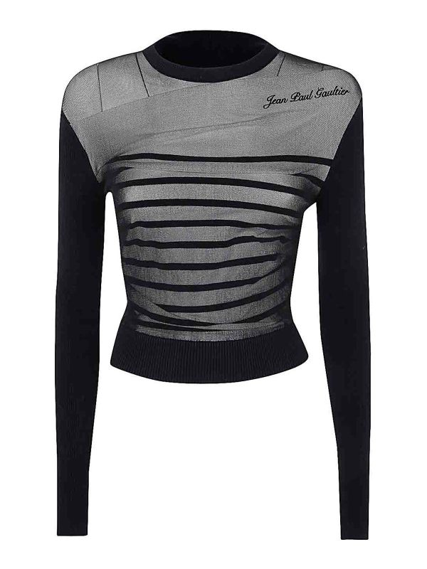Jean Paul Gaultier Pull Col Rond - Bleu