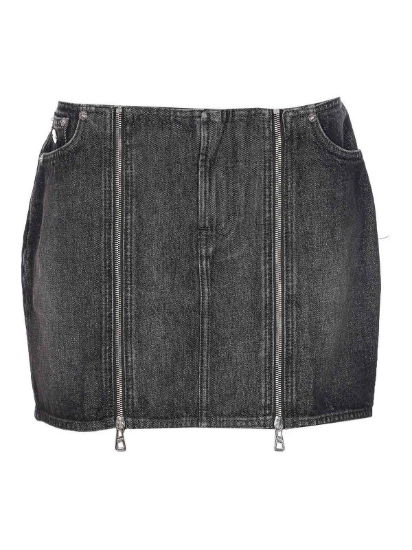 Jean Paul Gaultier Jupe Midi - Gris