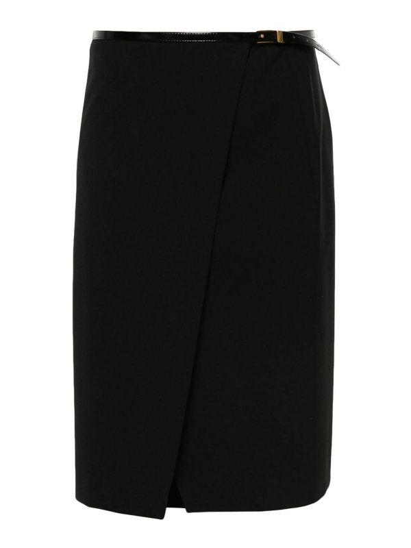 Philosophy di Lorenzo Serafini Jupe Midi - Noir