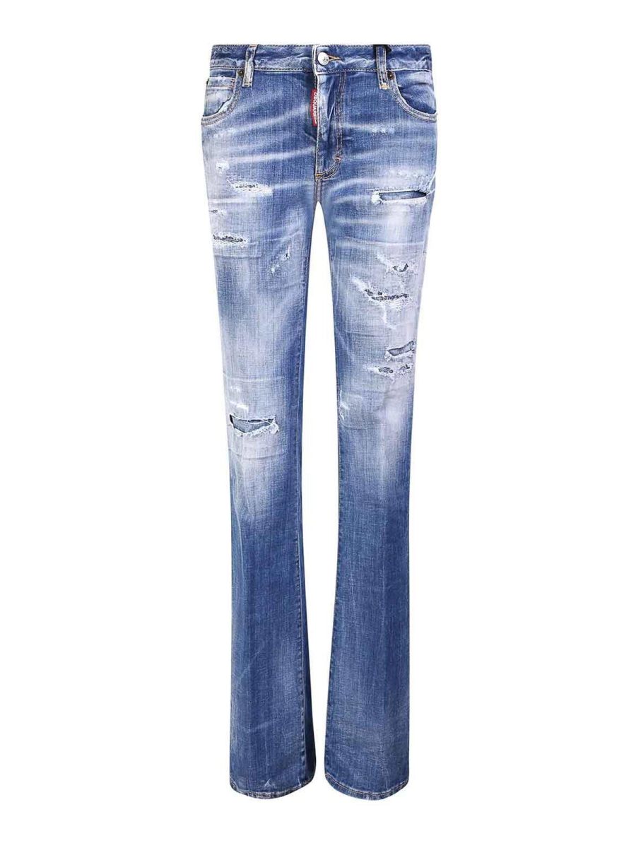 Dsquared2 Jean Droit - Bleu