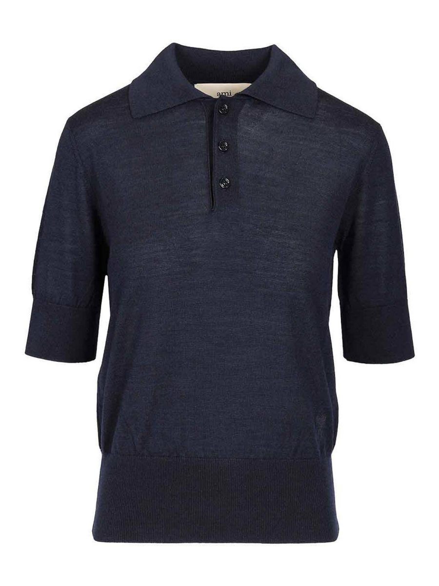 Ami Paris Polo - Bleu