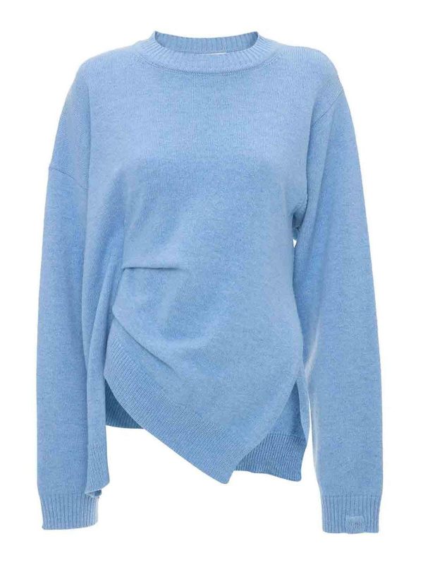 Victoria Beckham Pull Col Bateau - Bleu Clair