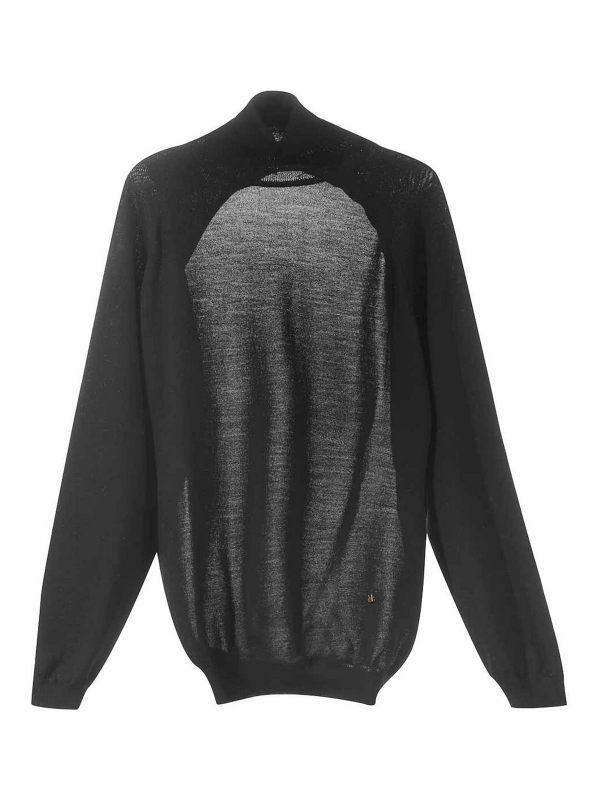 Moschino Pull Col Roulé - Noir