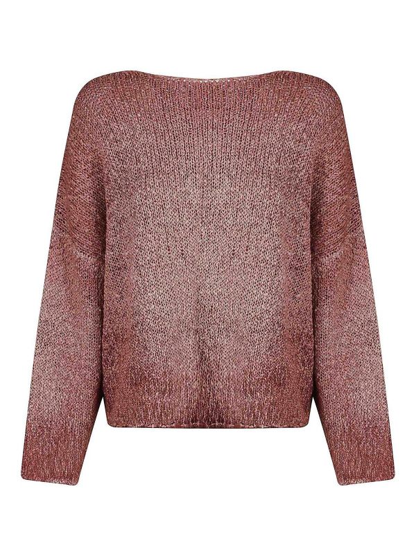 Avant Toi Pull Col Bateau - Rouge Brun