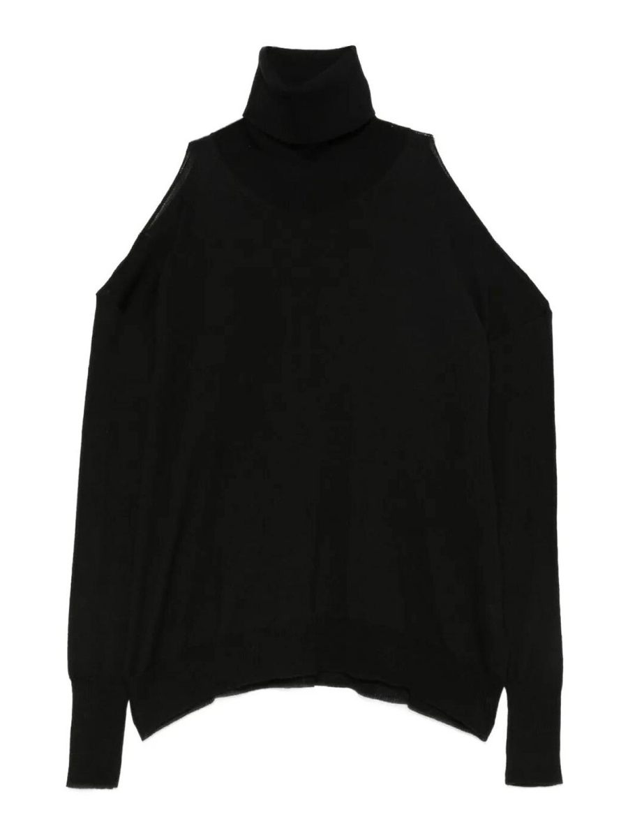 Roberto Collina Pull Col Roulé - Noir