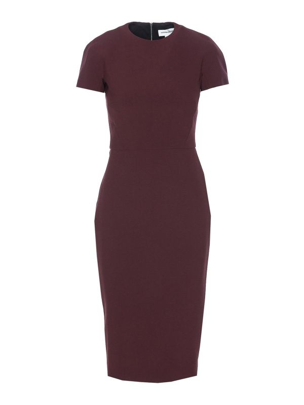 Victoria Beckham Robe Au Genou - Violet