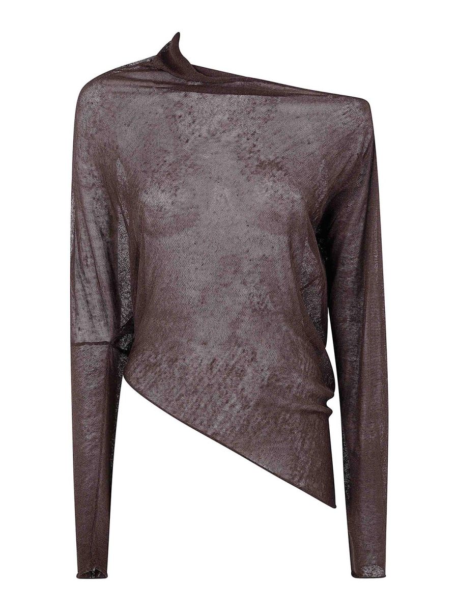 P. A.R. O.S. H. Pull Col Rond - Marron