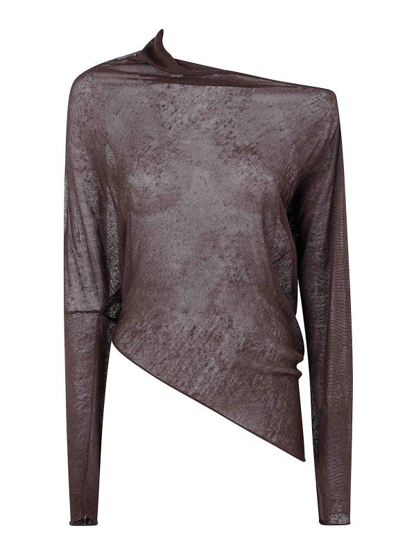 P. A.R. O.S. H. Pull Col Rond - Marron