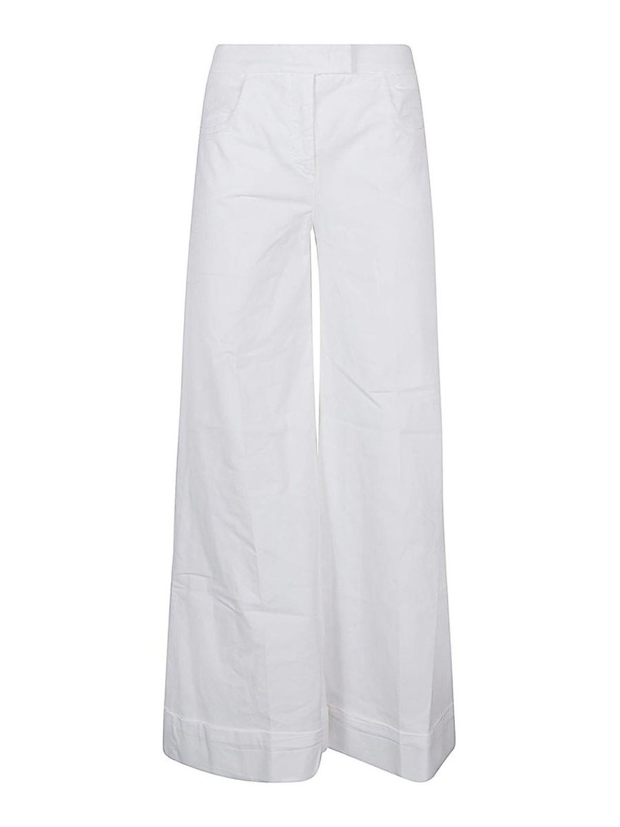 Via Masini 80 Pantalons Décontractés - Blanc