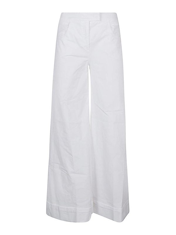 Via Masini 80 Pantalons Décontractés - Blanc