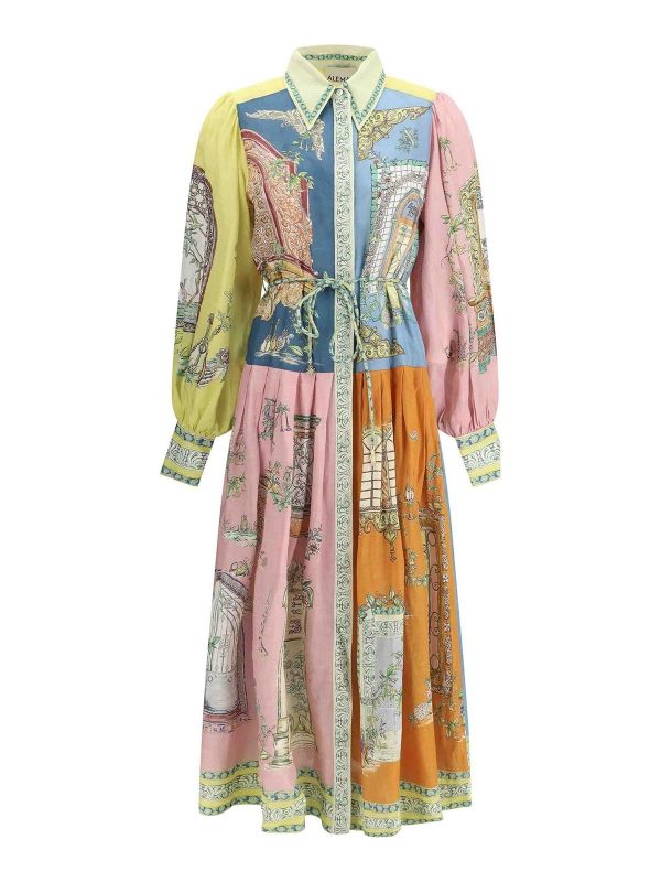 Alemais Robe Au Genou - Bleu