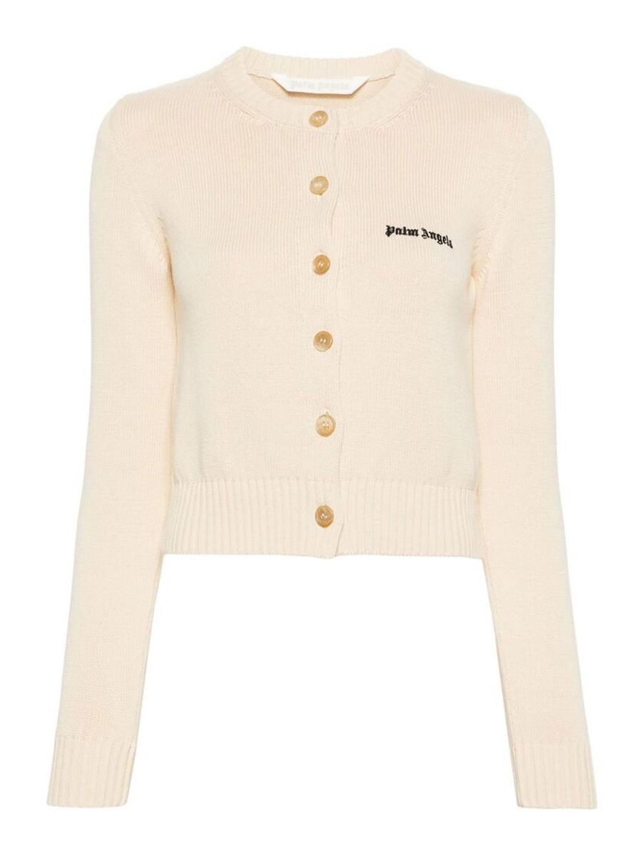 Palm Angels Pull Col Rond - Beige