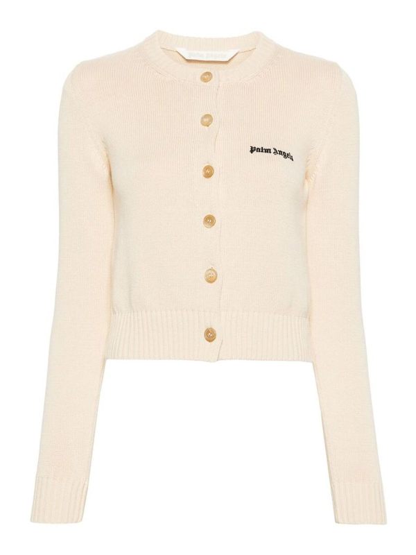 Palm Angels Pull Col Rond - Beige