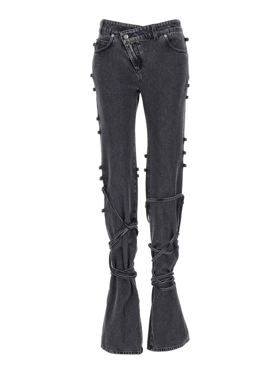 Alexander Mcqueen Jean Bootcut - Noir