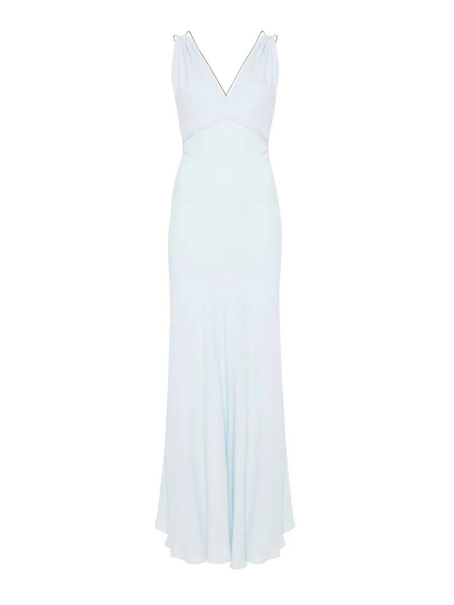 Semicouture Robe Au Genou - Bleu Clair