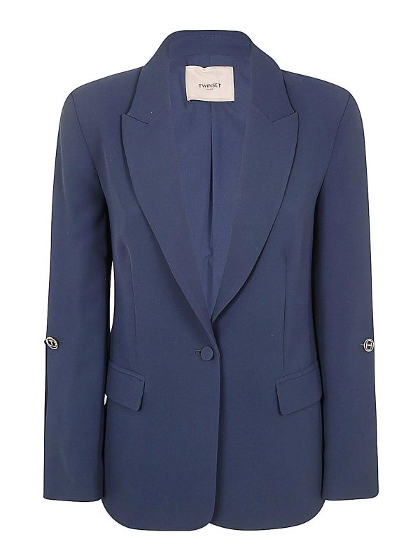 Twinset Veste Casual - Bleu