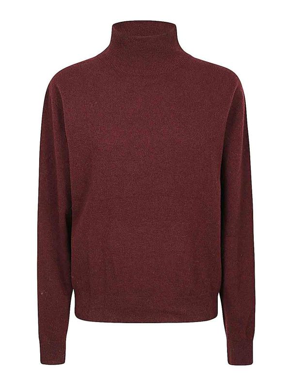 Alysi Pull Col Roulé - Rouge
