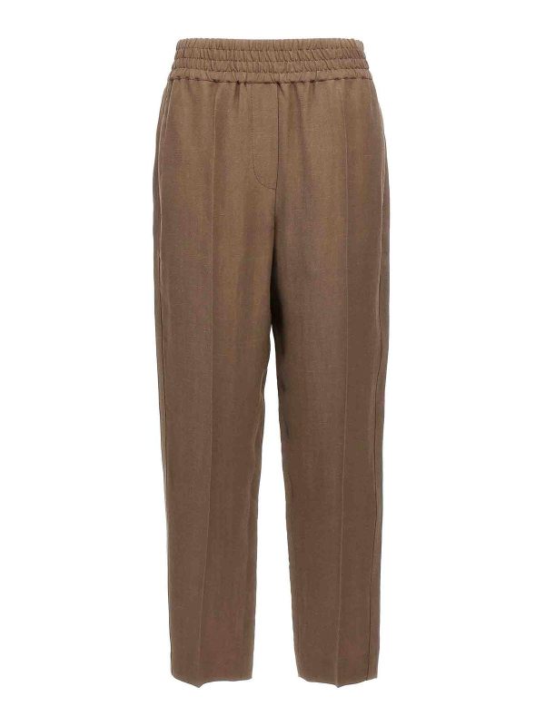 Brunello Cucinelli Pantalons Décontractés - Marron