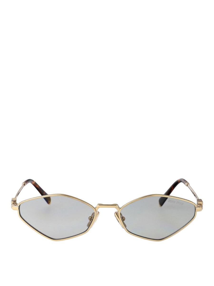 Miu Miu Lunettes De Soleil - Or