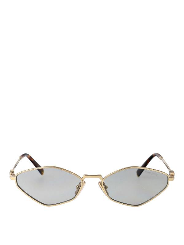 Miu Miu Lunettes De Soleil - Or