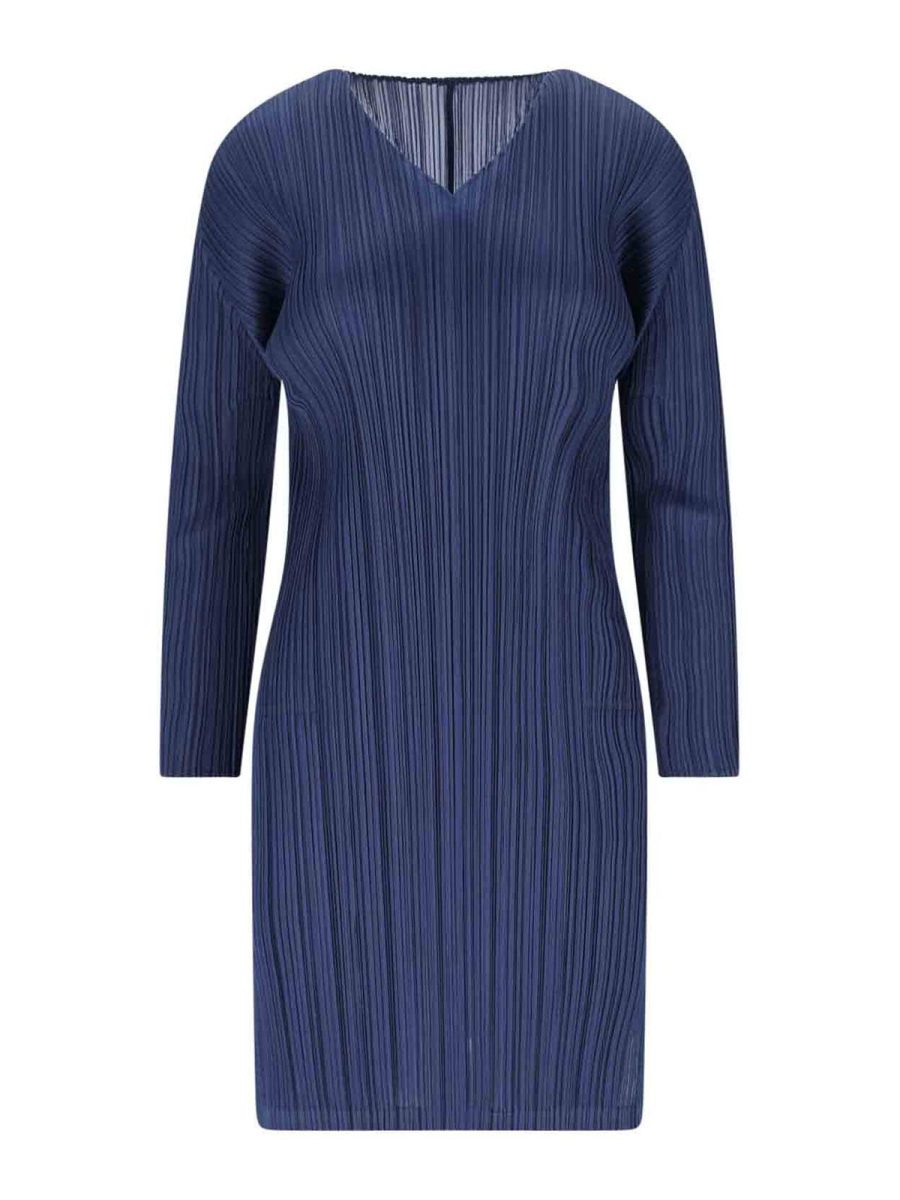 Pleats Please Issey Miyake Tunique - Bleu
