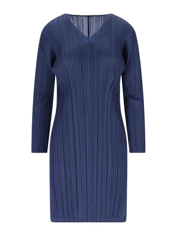 Pleats Please Issey Miyake Tunique - Bleu