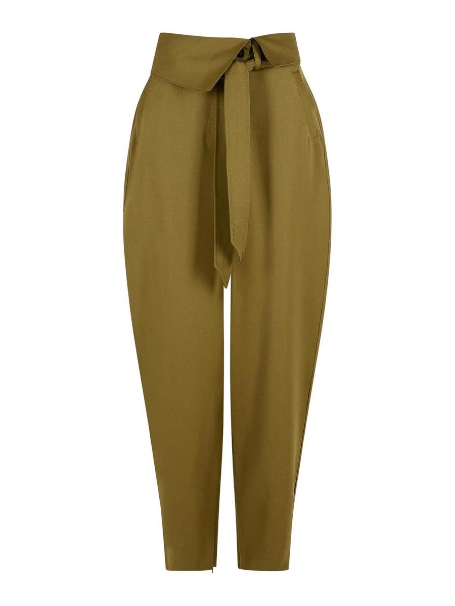 The Attico Pantalons Décontractés - Vert