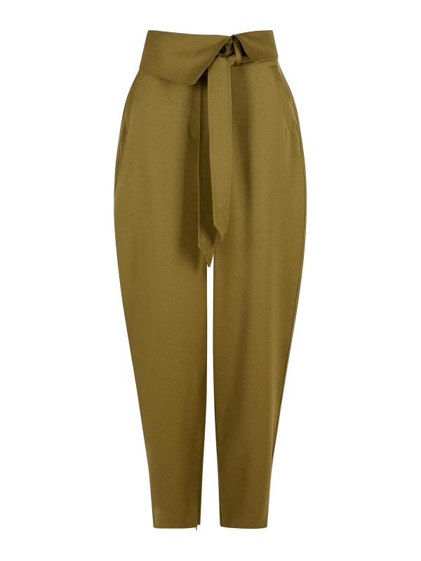 The Attico Pantalons Décontractés - Vert