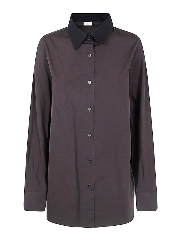 Dries Van Noten Chemise - Marron