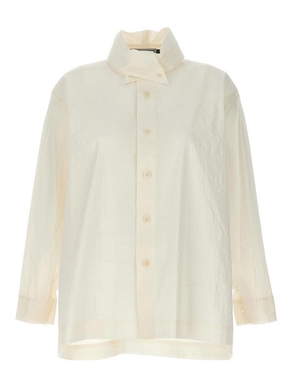 Pleats Please Issey Miyake Chemise - Blanc