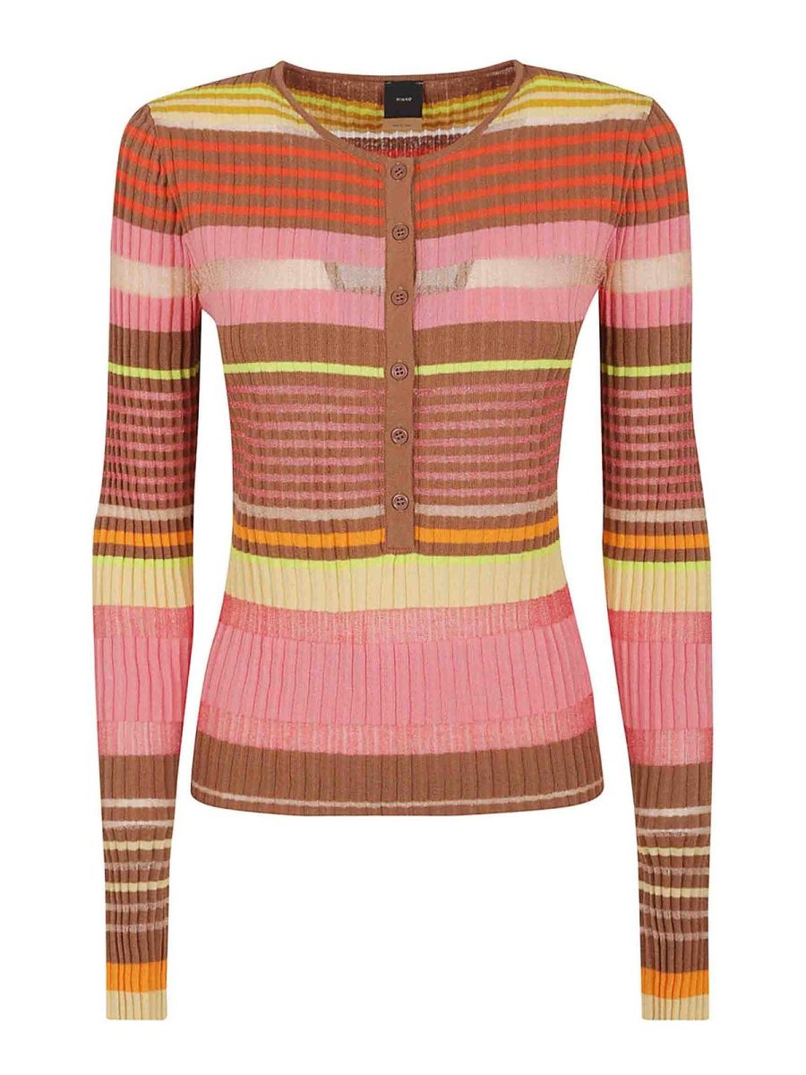 Pinko Pull Col Bateau - Jaune