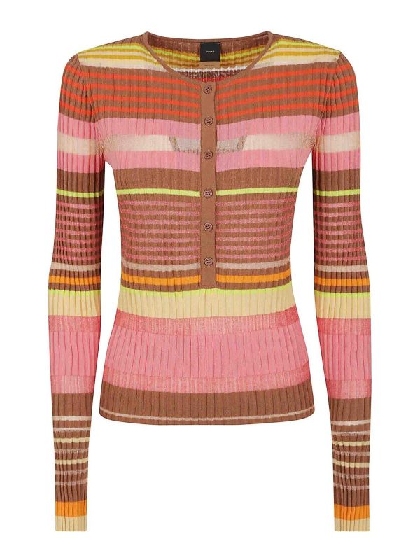 Pinko Pull Col Bateau - Jaune