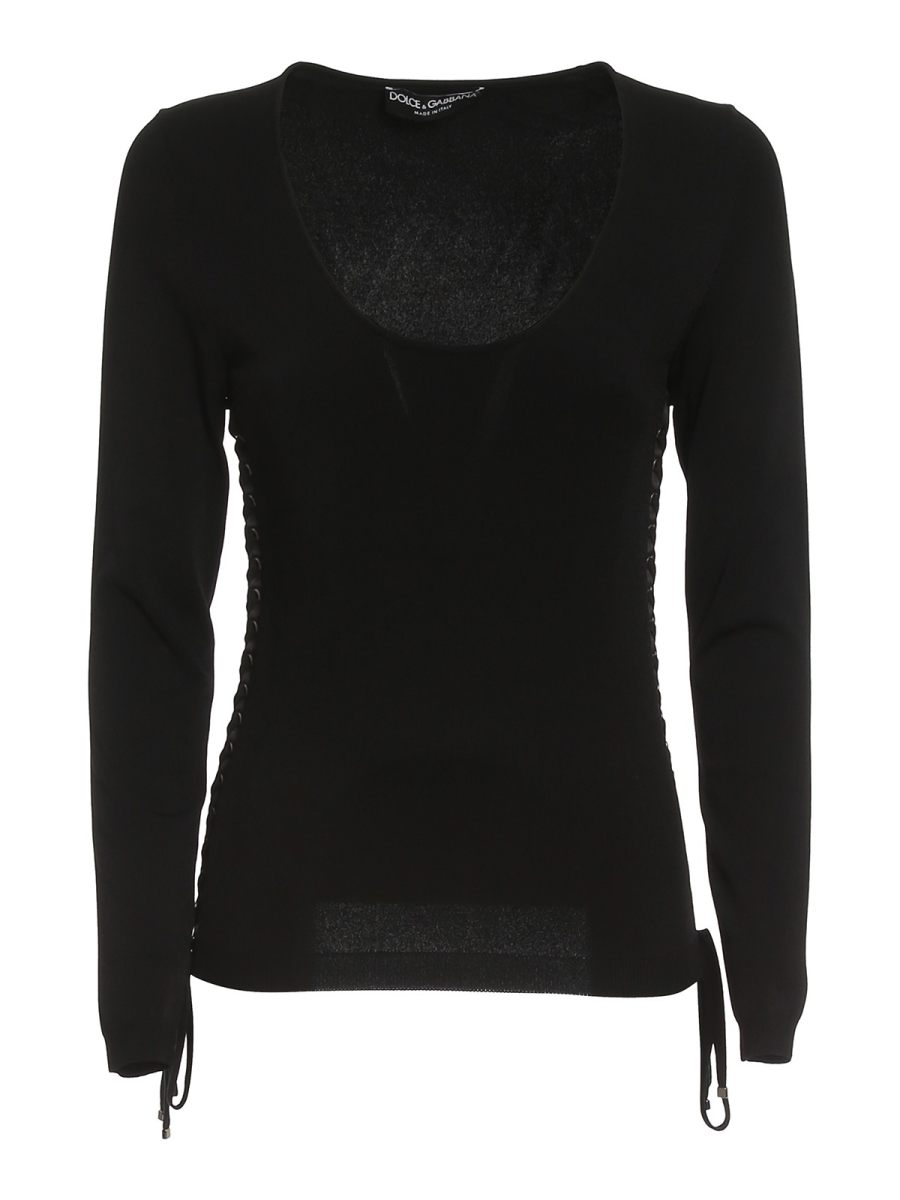 Dolce & Gabbana Pull Col Rond - Noir