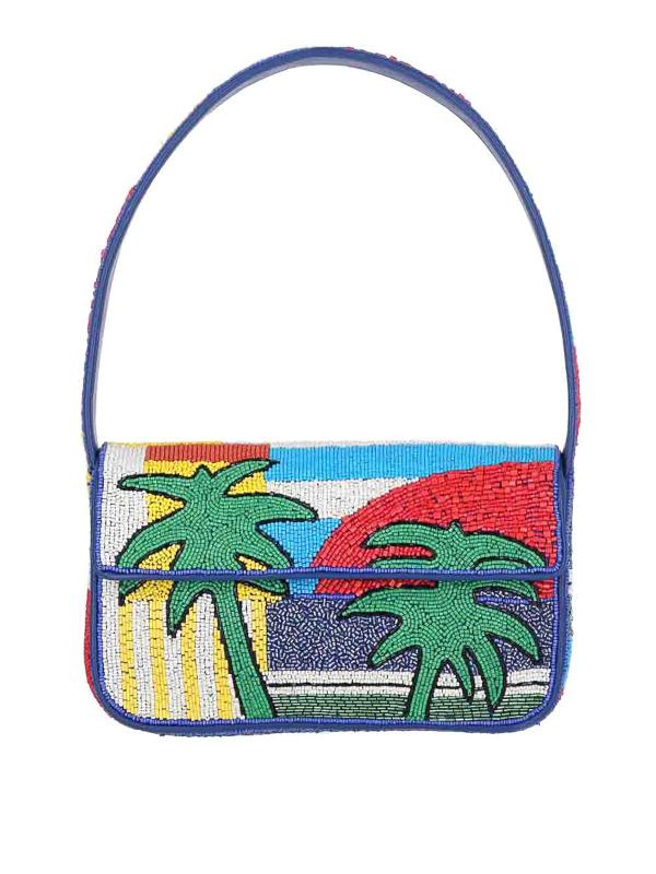 Staud Sac Bandoulière - Bleu