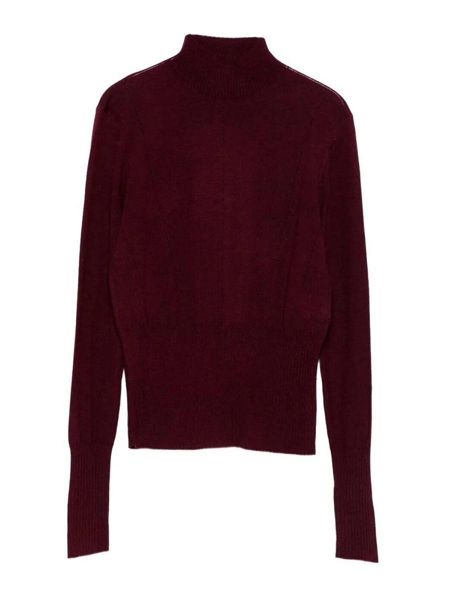 Patrizia Pepe Pull Col Rond - Violet