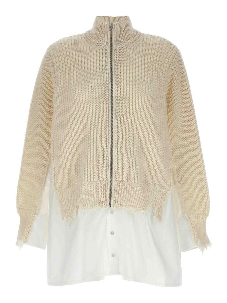 MM6 Maison Margiela Cardigan - Blanc