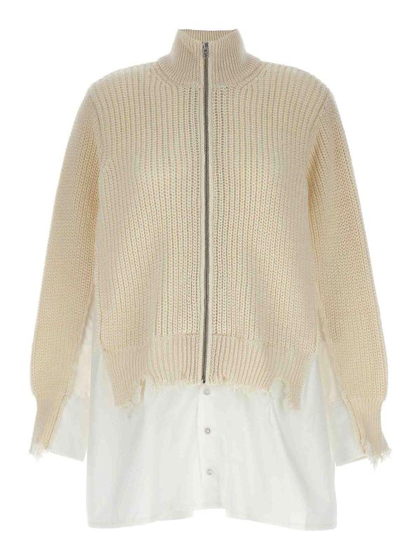 MM6 Maison Margiela Cardigan - Blanc
