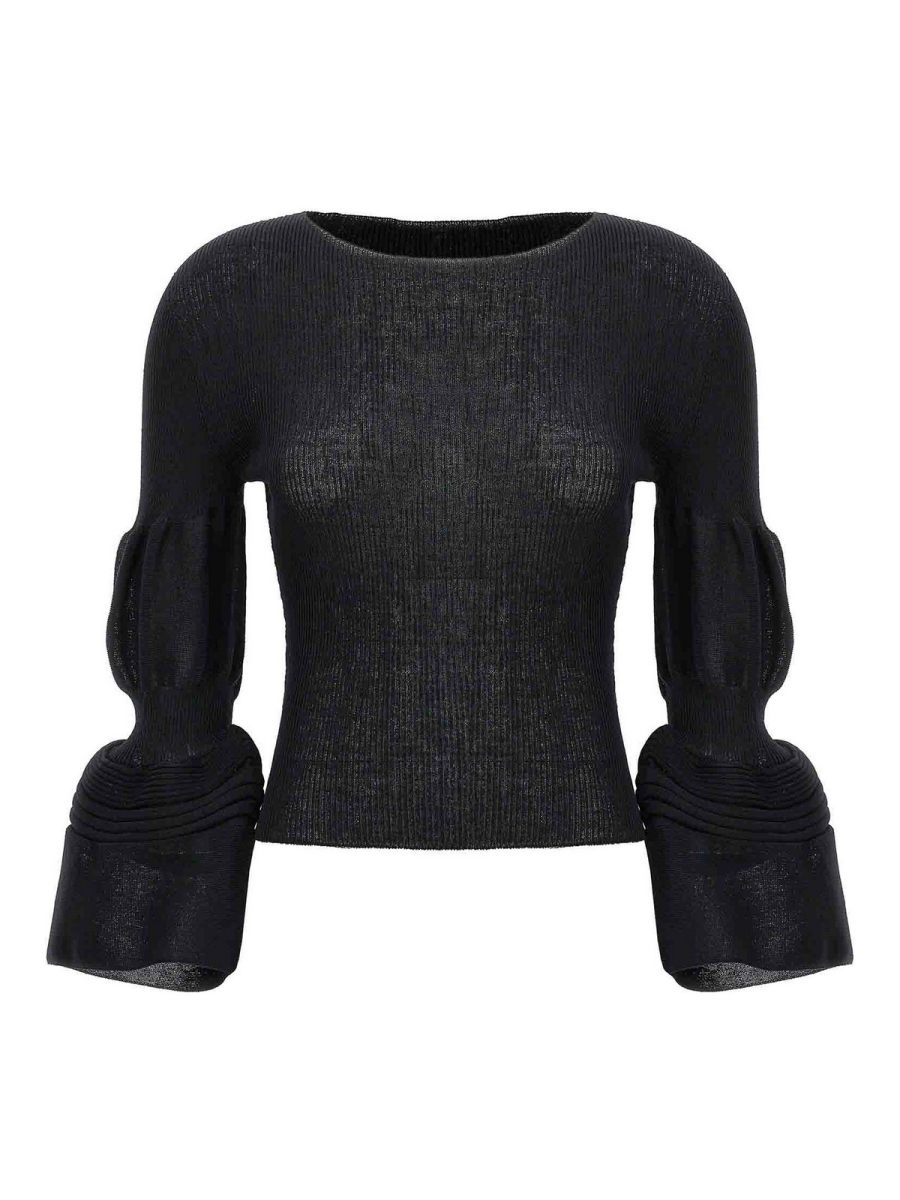 Pleats Please Issey Miyake Top - Noir