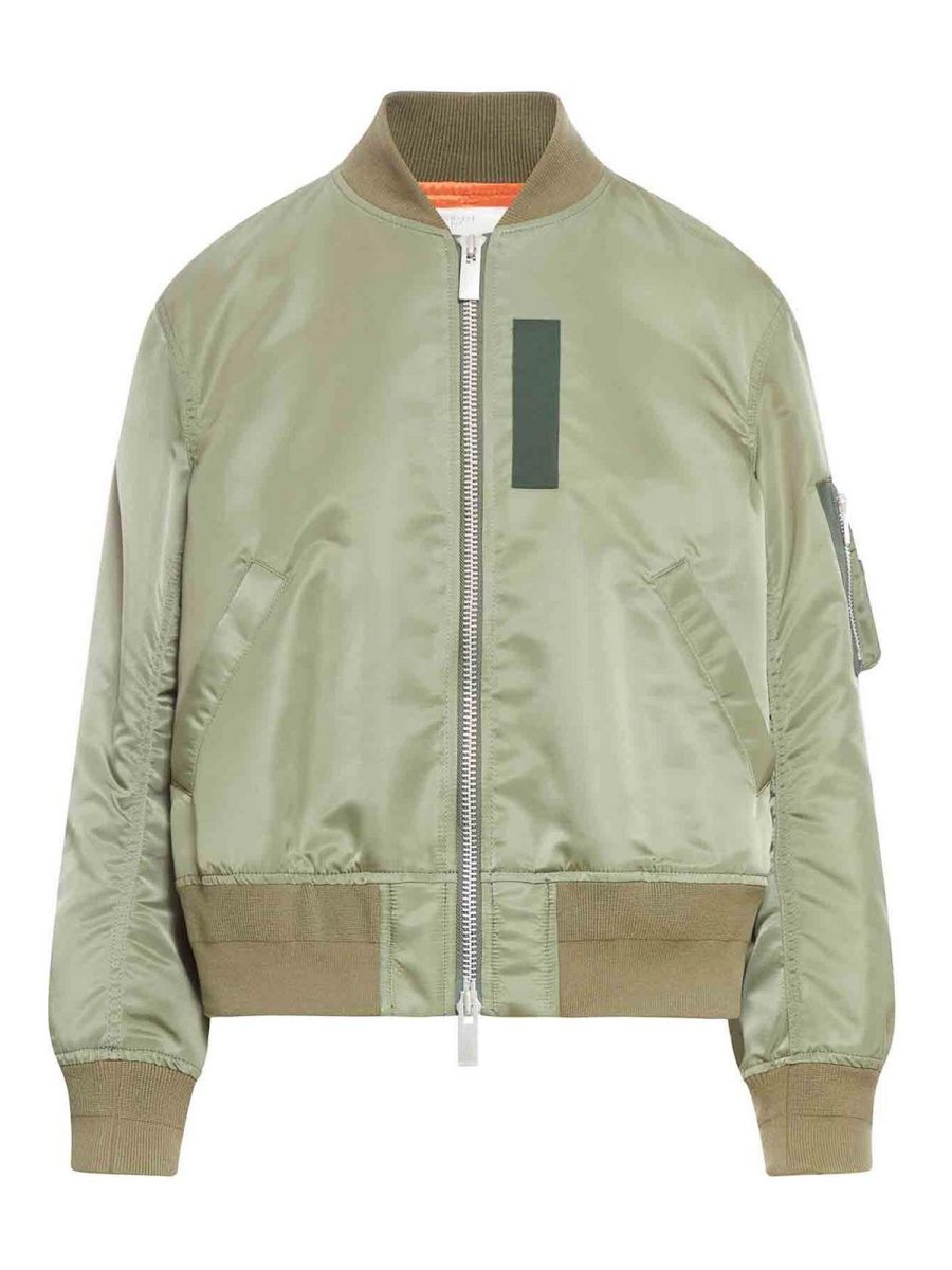 Sacai Veste Casual - Marron Clair