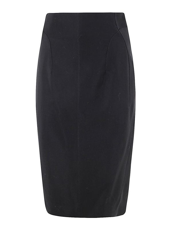 Mugler Jupe Midi - Noir