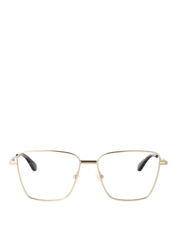 Alexander Mcqueen Lunettes De Soleil - Or