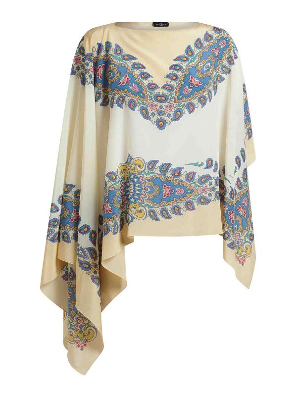 Etro Cape - Blanc