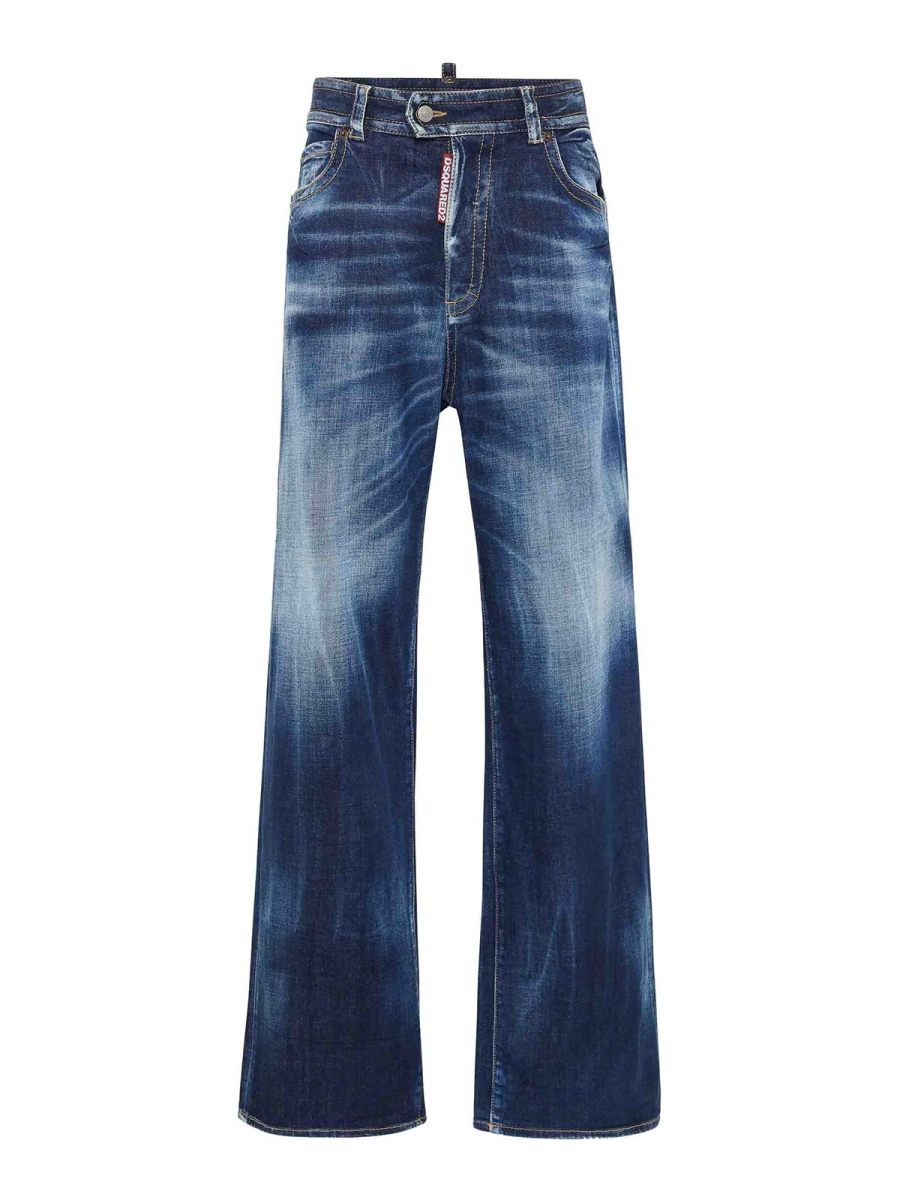 Dsquared2 Jean Bootcut - Bleu Foncé