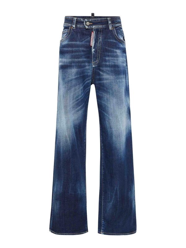 Dsquared2 Jean Bootcut - Bleu Foncé