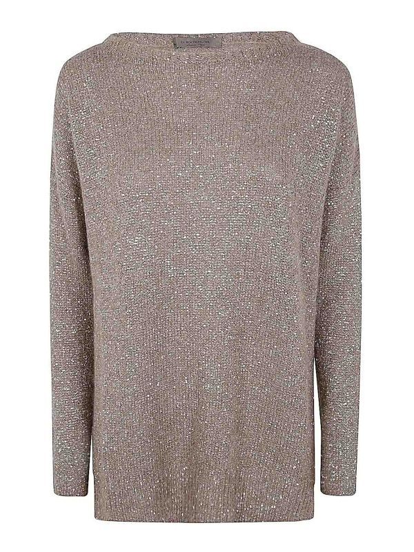 D. Exterior Pull Col Bateau - Marron