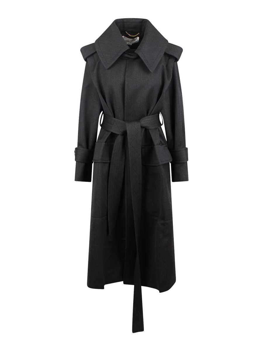 Victoria Beckham Manteau Court - Gris
