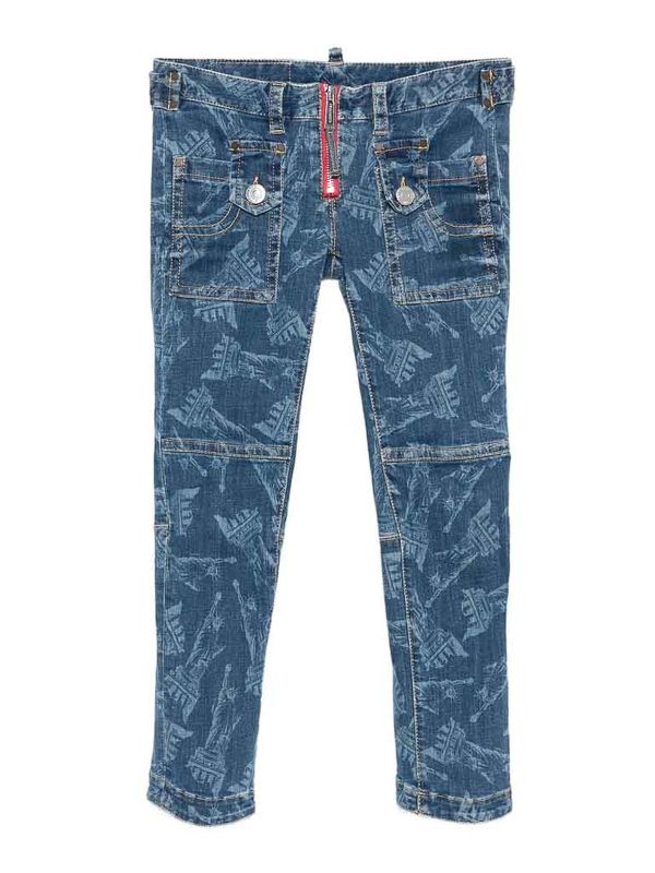 Dsquared2 Jean Skinny - Bleu