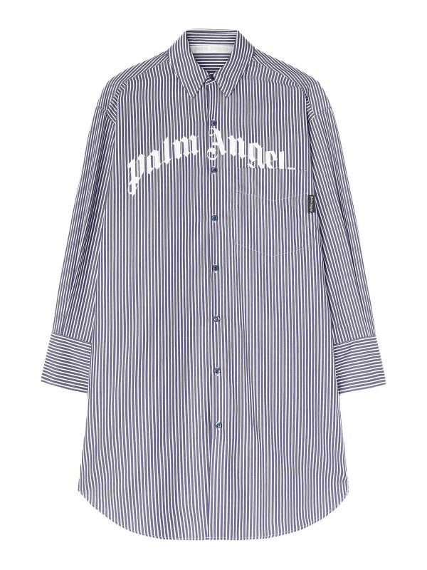 Palm Angels Maxi Robe - Bleu