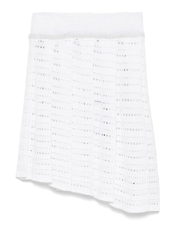 Gcds Jupe Midi - Blanc