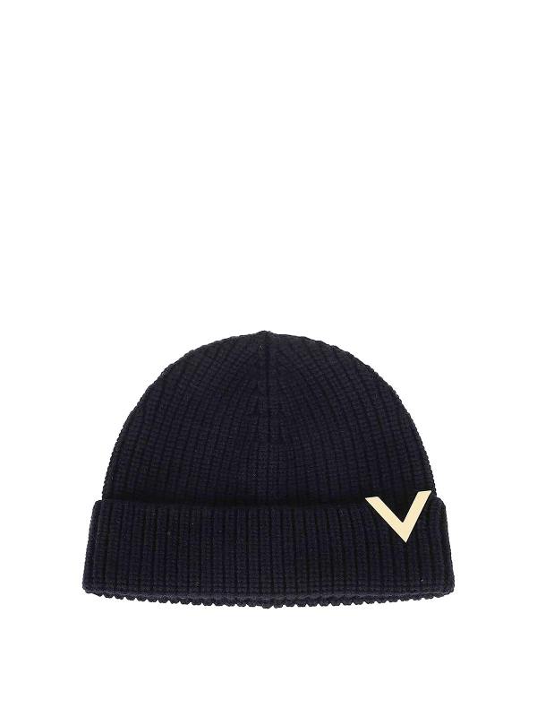 Valentino Garavani Bonnet - Bleu Foncé
